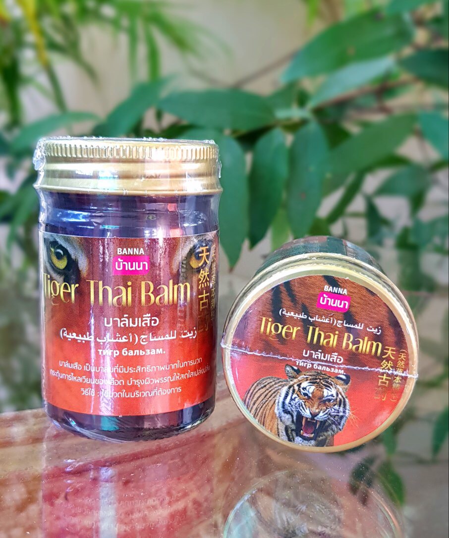 Лечебный Тигровый бальзам для тела из Таиланда BANNA Tiger Thai Balm. ТАЙЛАНД