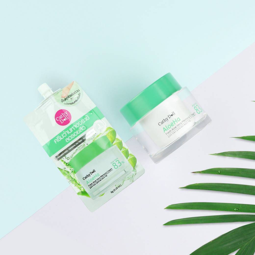Натуральный Тайский охлаждающий крем для лица с Алоэ Вера (83%) Cathy Doll Aloe Ha Fresh Aloe Vera Memory Cream купить в Москве и Московской области.