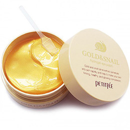 PETITFEE Gold and Snail Hydrogel Eye Patch 60 patches. Korea. Petitfee Gold & Snail Hydrogel Eye Patch