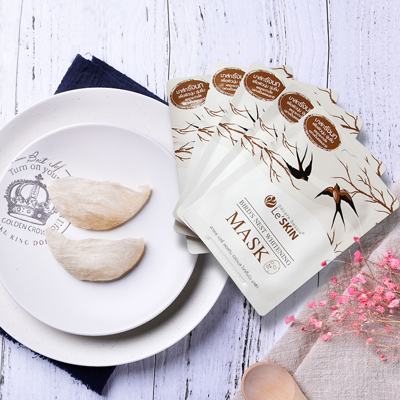 Тайская отбеливающая маска для лица с ласточкиными гнездами Bird's Nest Whitening Mask Le'SKIN. ТАЙСКАЯ КОСМЕТИКА