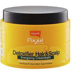 Тайская профессиональная маска для волос Детокс Антистресс Lolane Pixxel Detoxifier Hair & Scalp Energizing Creambath 475 мл