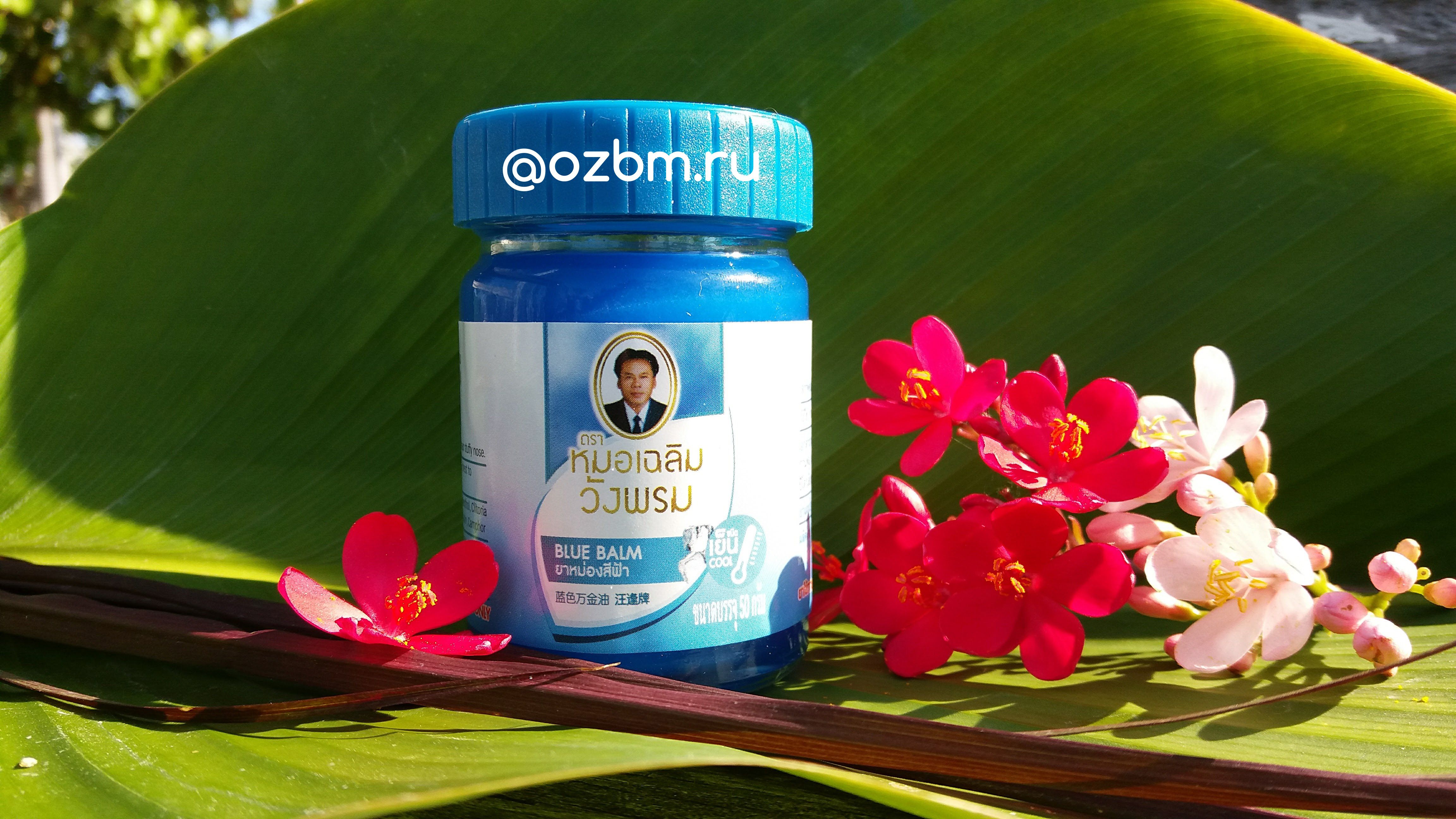 Тайский синий бальзам от варикоза Вангпром Wangprom 50 мл. синий бальзам из Тайланда